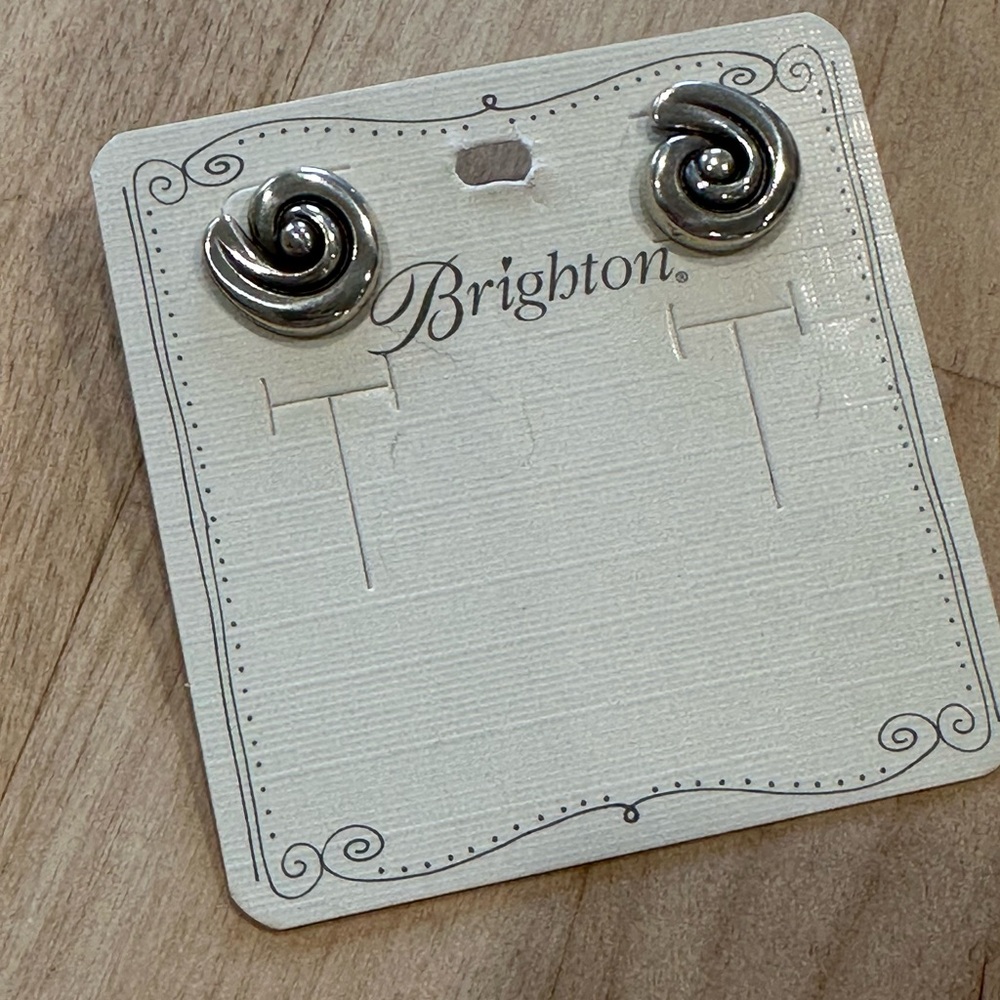 Brighton Silver Spiral Contempo Earrings